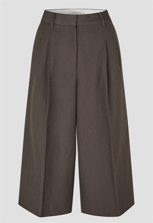 Second Female - Riese shorts Dark brown melange